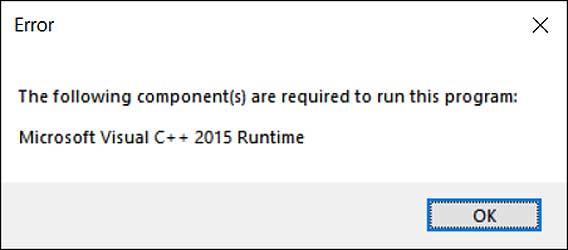 Comment installer le runtime Microsoft Visual C++ 2015