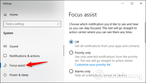 Comment désactiver les notifications Focus Assist sur Windows 10