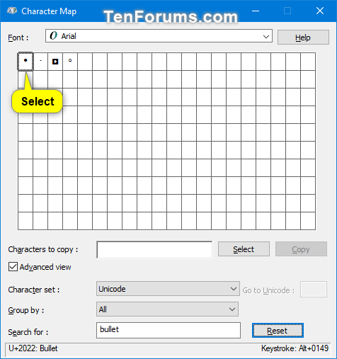 Comment ouvrir et utiliser la table de caractères sous Windows