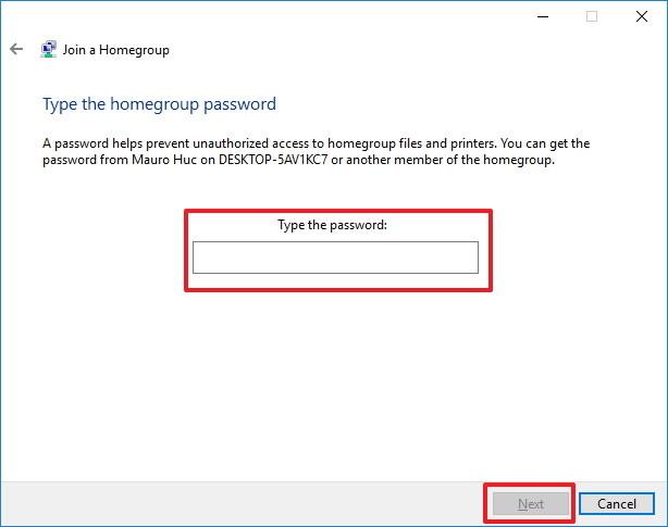 Istruzioni per la configurazione e la gestione del Gruppo Home su Windows 10