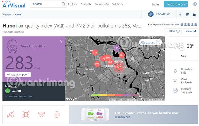 AirVisual et comment utiliser le logiciel de mesure de la pollution atmosphérique le plus précis