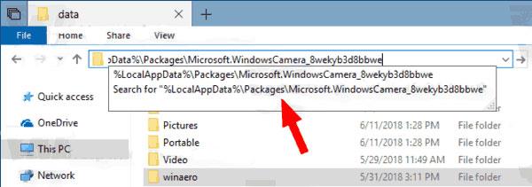 Come eseguire manualmente il backup e ripristinare le impostazioni dell'app Fotocamera in Windows 10