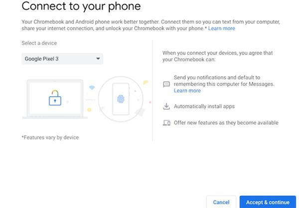 Android スマートフォンで Chromebook のロックを解除する方法