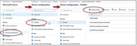 Configura Always On VPN in Windows 10 utilizzando Microsoft Intune