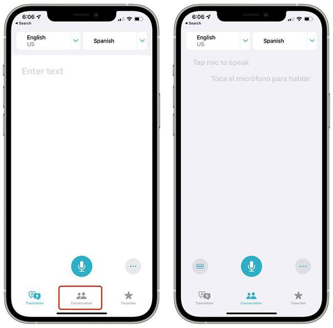 Nuove funzionalità nell'app Traduzione su iOS 15