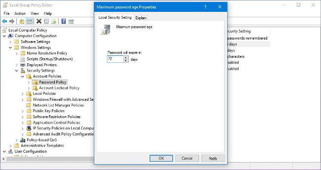 Windows 10에서 사용자가 주기적으로 비밀번호를 변경하도록 강제하는 3가지 방법