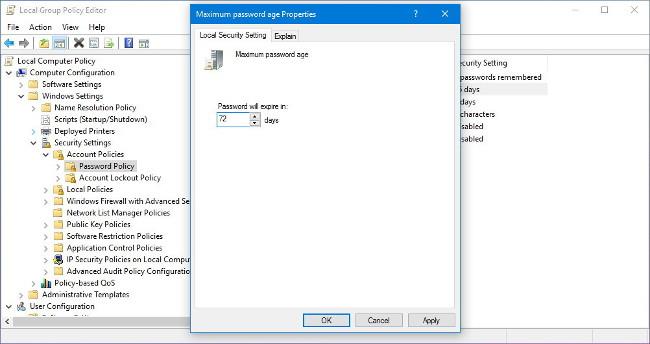 3 способа заставить пользователей периодически менять пароли в Windows 10