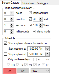 Planifiez une capture d'écran Windows avec la capture d'écran automatique