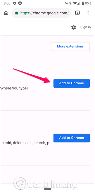 Come installare l'estensione Chrome su Android