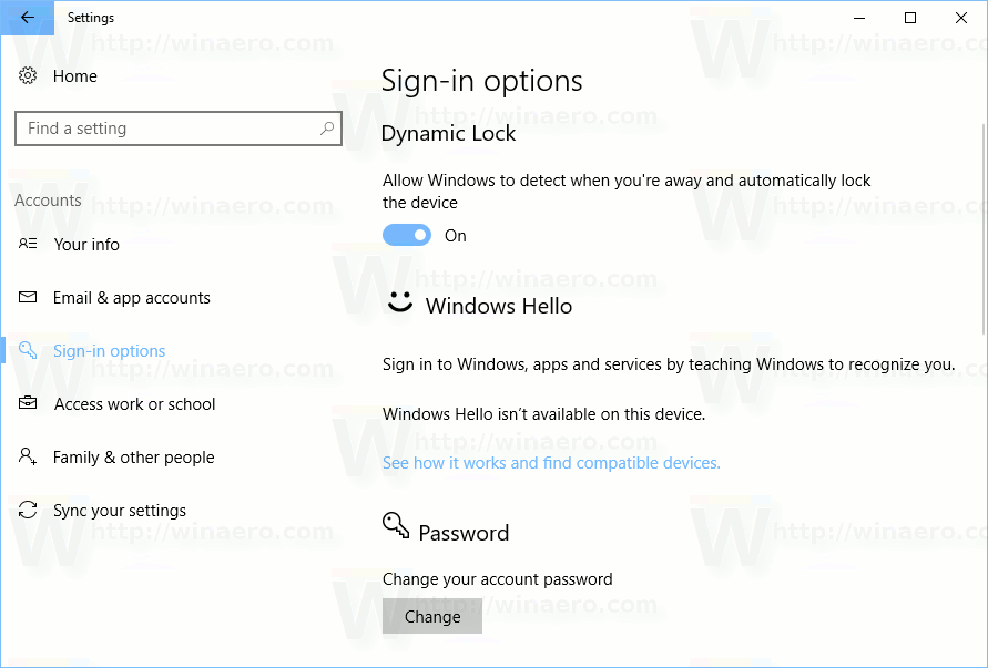 Comment verrouiller automatiquement l'ordinateur lorsque l'utilisateur quitte l'ordinateur à l'aide de Dynamic Lock sous Windows 10