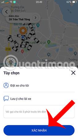 Instructions pour réserver une voiture à l'aide de l'application FastGo