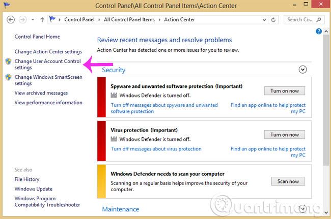 Come disattivare le notifiche di Controllo dell'account utente in Windows?