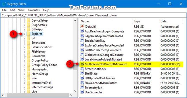 Come correggere le voci del menu contestuale che vengono perse quando si selezionano più di 15 file in Windows