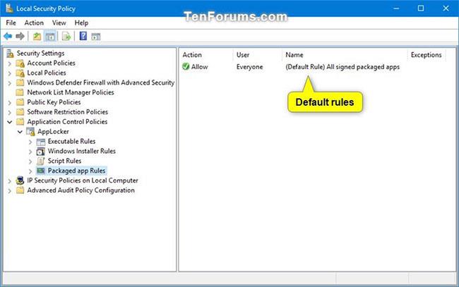 Comment utiliser AppLocker pour autoriser ou bloquer l'exécution de fichiers exécutables dans Windows 10