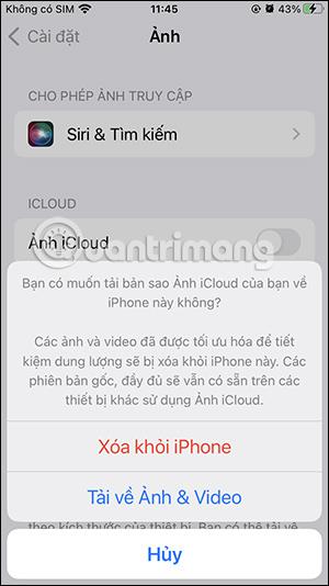 Instructions pour désactiver la synchronisation des photos de l'iPhone avec iCloud