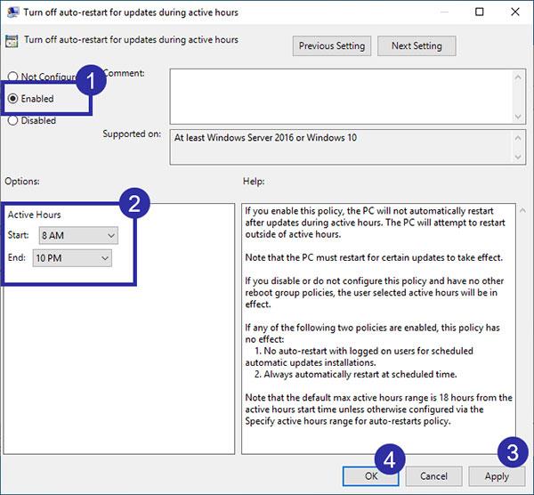 Come abilitare/disabilitare l'orario di attività su Windows 10