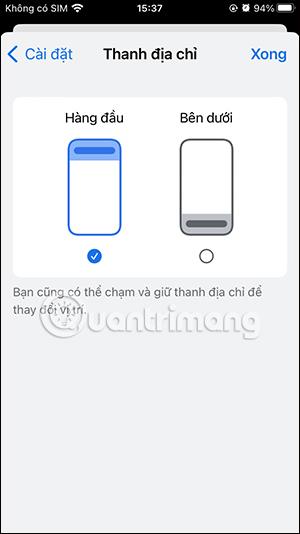 如何向下移動 Chrome iPhone 網址