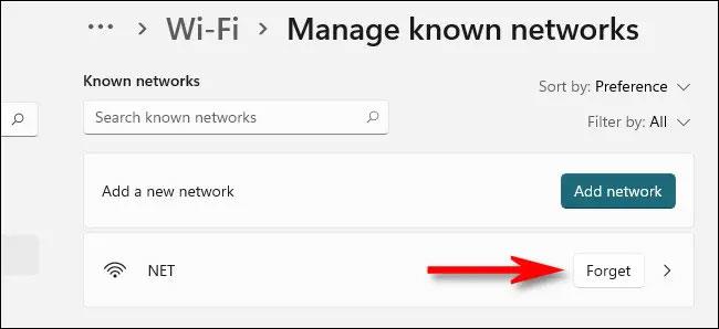 So vergessen Sie gespeicherte WLAN-Netzwerke unter Windows 11