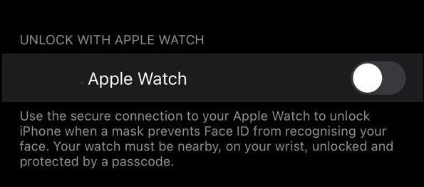 Comment déverrouiller l'iPhone avec Apple Watch