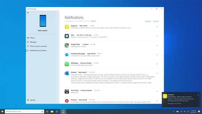 Istruzioni per l'utilizzo del telefono su Windows 10