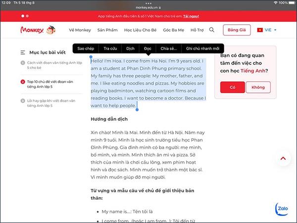 iPad でテキスト読み取りモードを自動的にオンにする方法