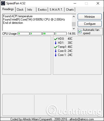 Come utilizzare SpeedFan per controllare la temperatura della CPU e la velocità della ventola del computer