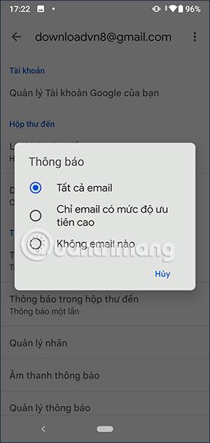 Android용 Gmail 알림을 맞춤설정하는 방법