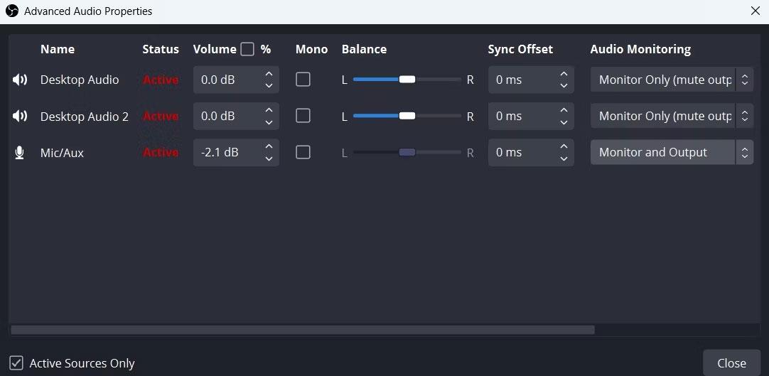 Correction d'une erreur où OBS Studio ne peut pas enregistrer l'audio sous Windows 11