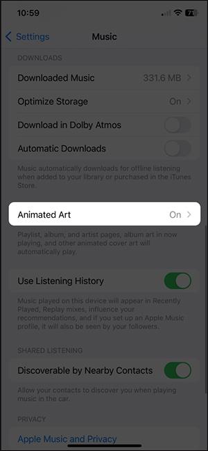 Apple Musicでダイナミックアルバムカバーをオフにする方法