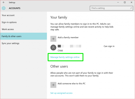 Instructions pour configurer et utiliser le contrôle parental sous Windows 10