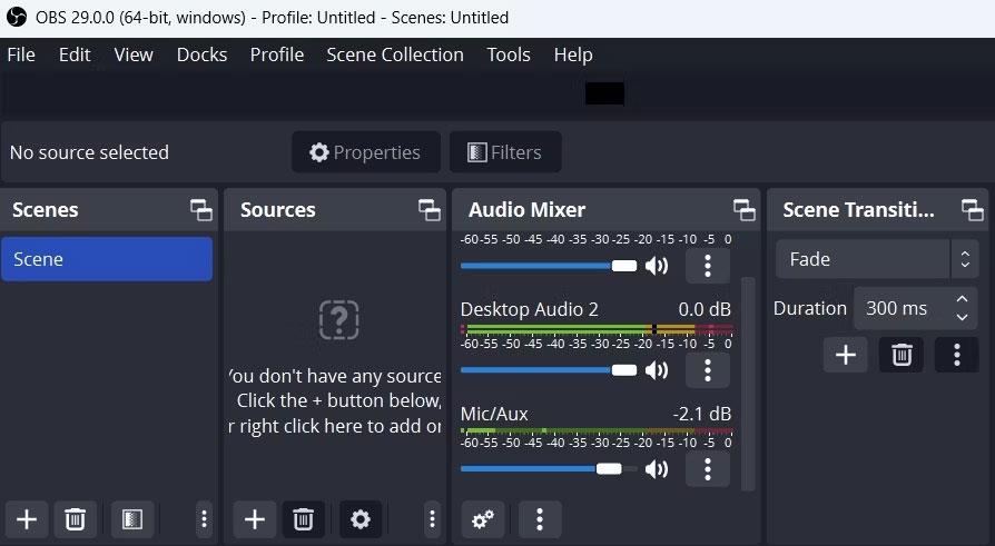 Correction d'une erreur où OBS Studio ne peut pas enregistrer l'audio sous Windows 11