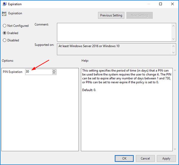 Comment activer le code PIN autodestructeur sur Windows 10