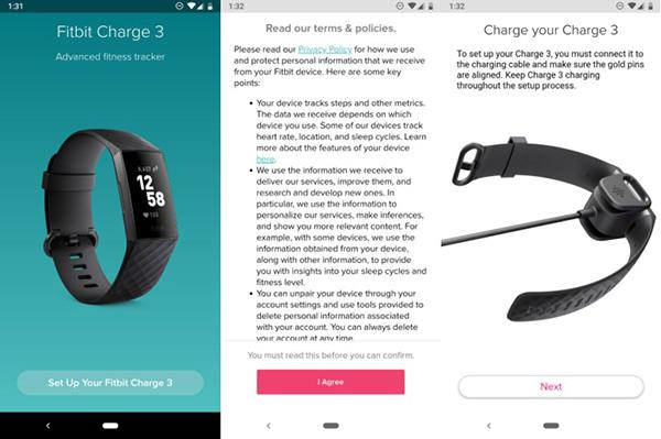 Android에서 Fitbit Charge 3 시계를 설정하는 방법