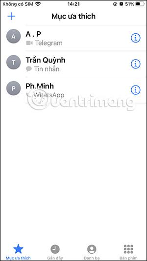 Comment créer des contacts favoris sur iPhone