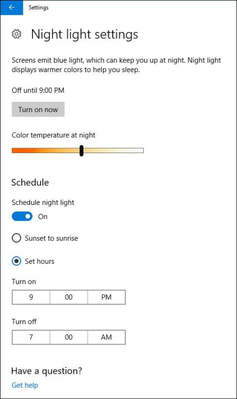 Как исправить ошибку режима Night Light в Windows 10