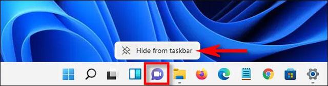 Windows 11 작업 표시줄에서 "채팅" 아이콘을 삭제하는 방법
