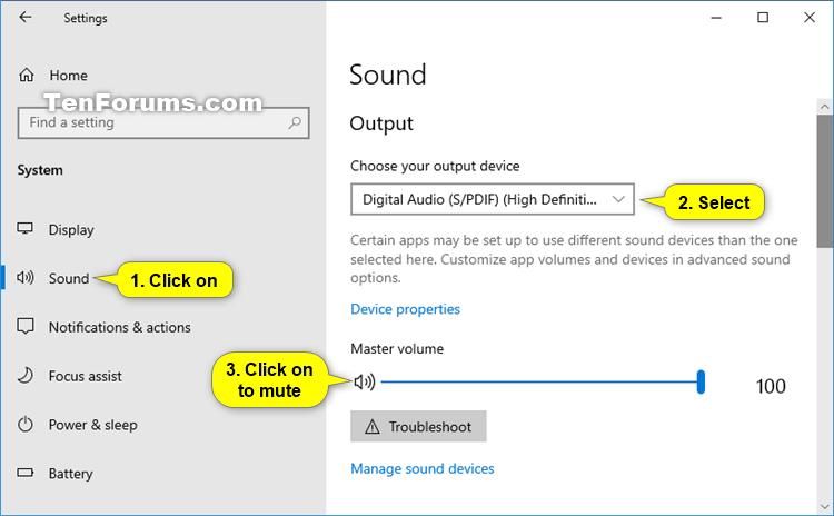 Come disattivare/attivare il volume in Windows 10