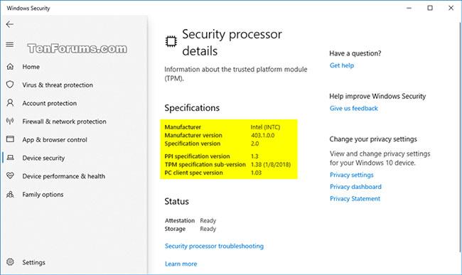 Come verificare se il PC Windows dispone di un chip TPM (Trusted Platform Module).