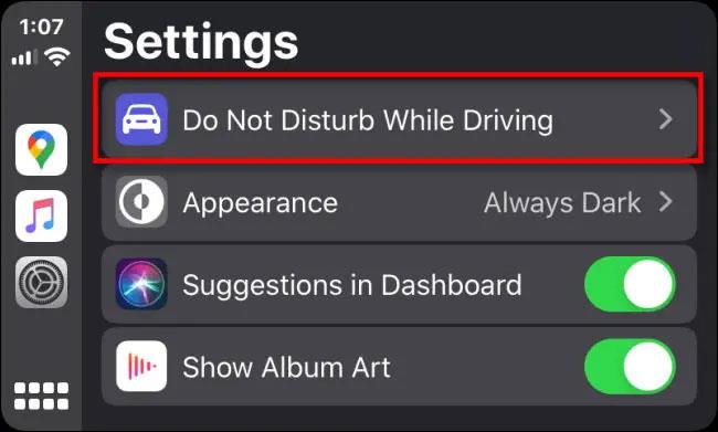 Come abilitare la modalità "Non disturbare durante la guida" in Apple CarPlay