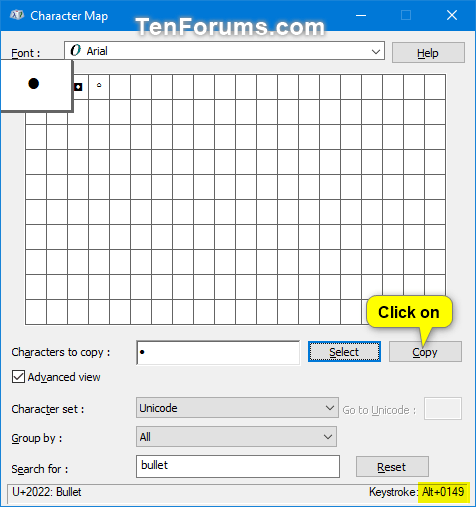 Comment ouvrir et utiliser la table de caractères sous Windows