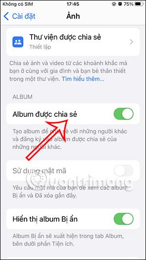 Come disattivare la condivisione degli album su iPhone