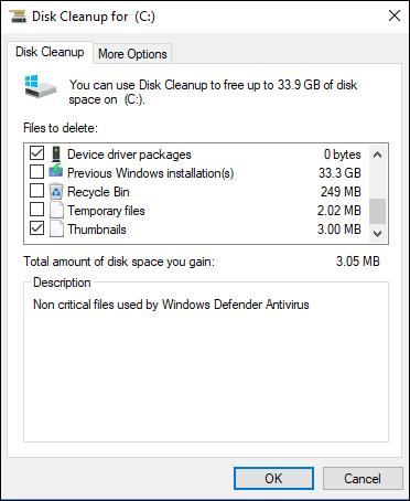 Come utilizzare il senso di archiviazione su Windows 10 per liberare spazio su disco