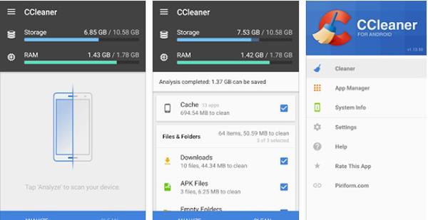 4 meilleures applications de nettoyage des déchets Android