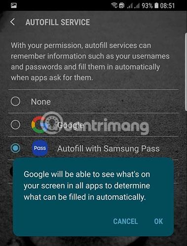 Как автозаполнять пароли в Android