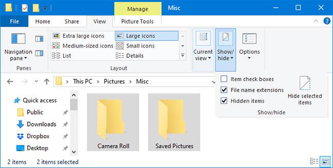 Comment supprimer les dossiers Pellicule et Images enregistrées dans Windows 10