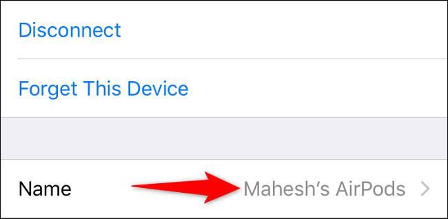 iPhone에서 AirPods 헤드폰의 이름을 바꾸는 방법