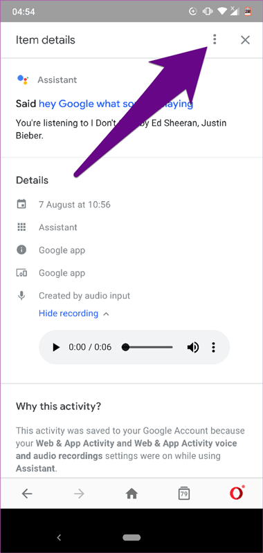 Comment supprimer l'historique de Google Assistant sur Android