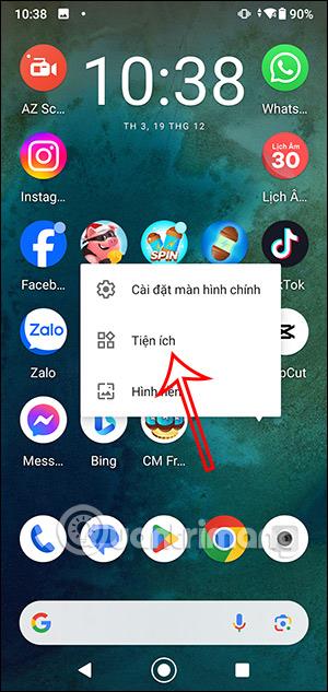 Anweisungen zum Anzeigen des Mondkalenders auf dem Android-Bildschirm