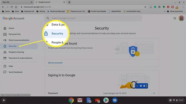 Как изменить пароль на Chromebook