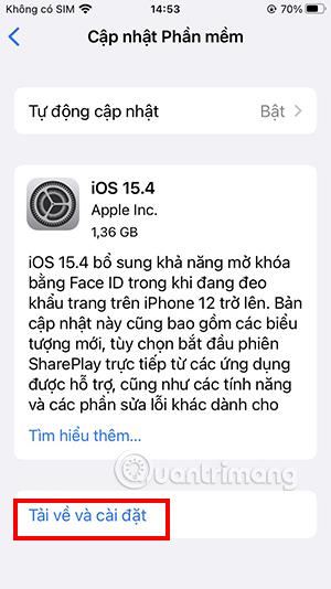 Instructions pour passer d'iOS 15.4 bêta à la version officielle sur iPhone